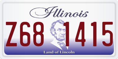 IL license plate Z681415