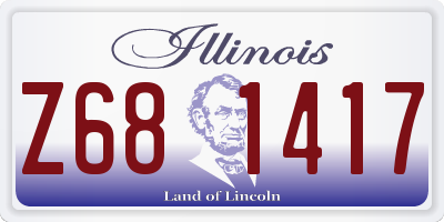 IL license plate Z681417