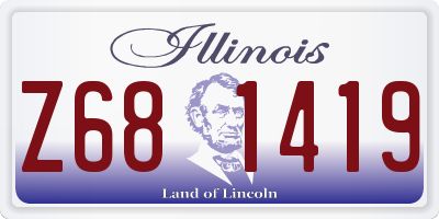 IL license plate Z681419
