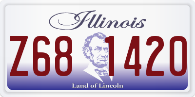 IL license plate Z681420