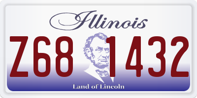 IL license plate Z681432