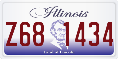 IL license plate Z681434