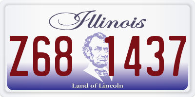 IL license plate Z681437