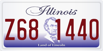 IL license plate Z681440