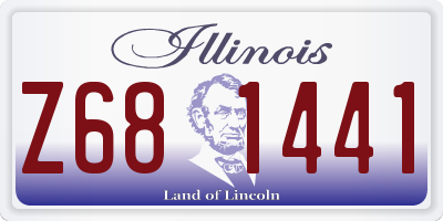 IL license plate Z681441