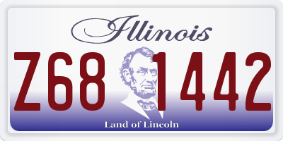 IL license plate Z681442