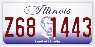IL license plate Z681443