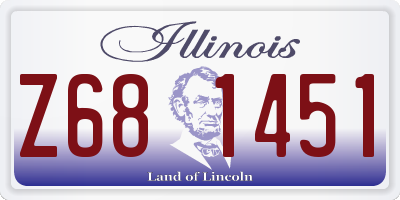 IL license plate Z681451