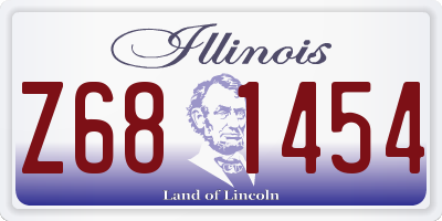 IL license plate Z681454
