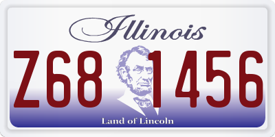 IL license plate Z681456