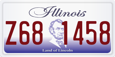 IL license plate Z681458