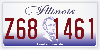 IL license plate Z681461