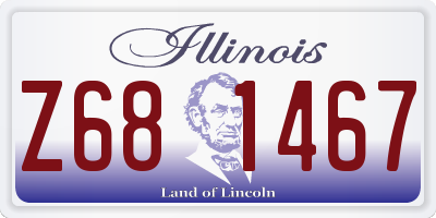 IL license plate Z681467