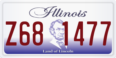 IL license plate Z681477