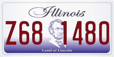 IL license plate Z681480