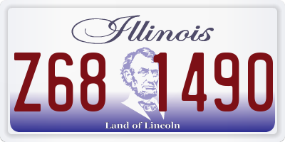IL license plate Z681490