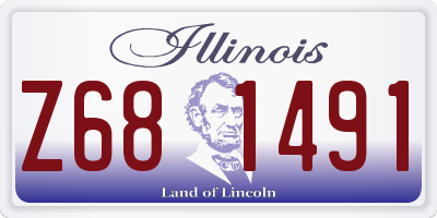 IL license plate Z681491
