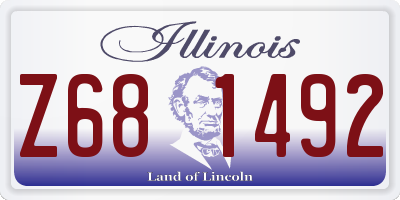 IL license plate Z681492