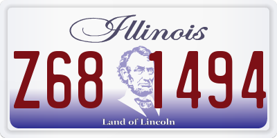 IL license plate Z681494