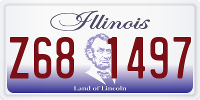 IL license plate Z681497