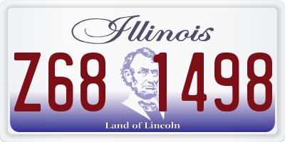 IL license plate Z681498