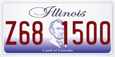 IL license plate Z681500