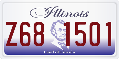 IL license plate Z681501
