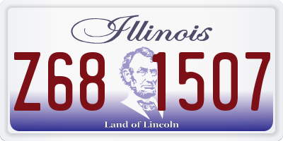 IL license plate Z681507