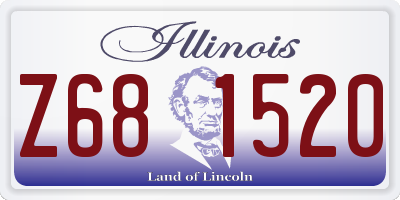 IL license plate Z681520