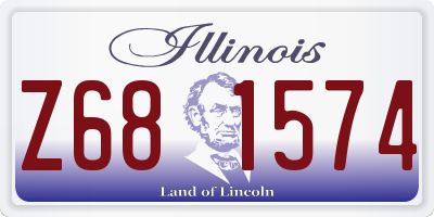 IL license plate Z681574