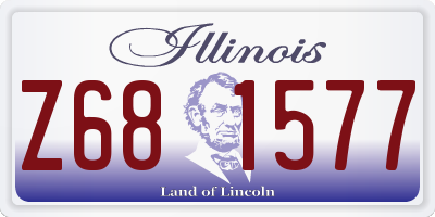 IL license plate Z681577