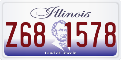 IL license plate Z681578