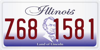 IL license plate Z681581