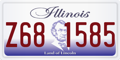IL license plate Z681585