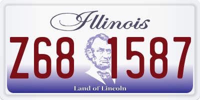 IL license plate Z681587