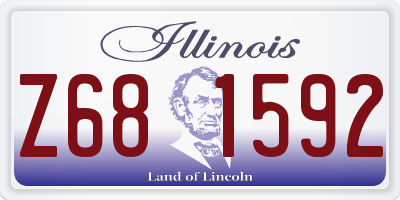 IL license plate Z681592