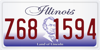 IL license plate Z681594