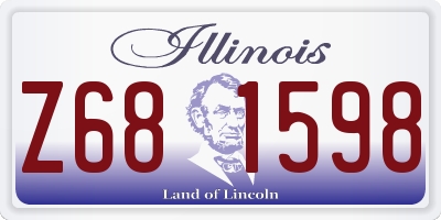 IL license plate Z681598