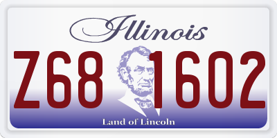 IL license plate Z681602