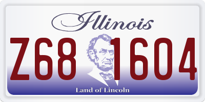 IL license plate Z681604