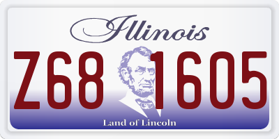 IL license plate Z681605
