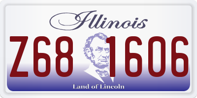IL license plate Z681606