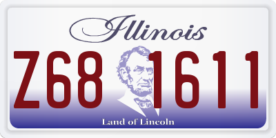 IL license plate Z681611