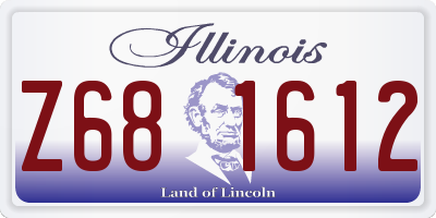 IL license plate Z681612