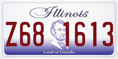 IL license plate Z681613