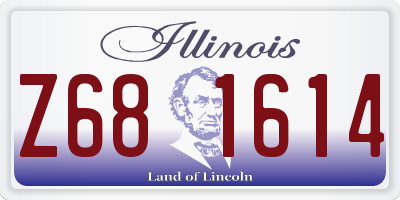 IL license plate Z681614