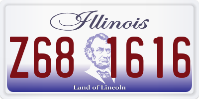 IL license plate Z681616