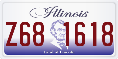 IL license plate Z681618