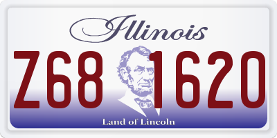 IL license plate Z681620