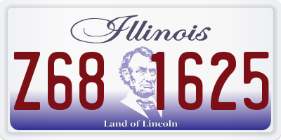 IL license plate Z681625
